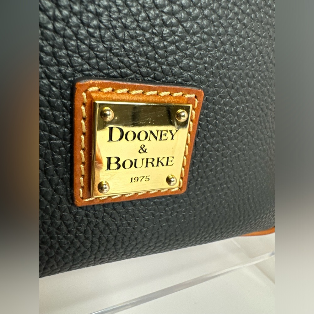 Dooney & Bourke Black and Tan Crossbody Bag - Picture 2 of 15